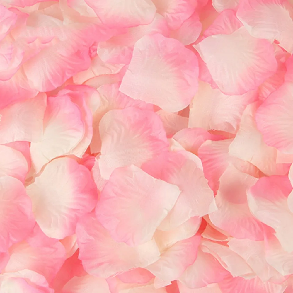 1000/3000pcs Artificial Rose Petals Colorful Wedding Romantic Silk Rose Flower Petal Girl Wedding Decoration Roses Supplies