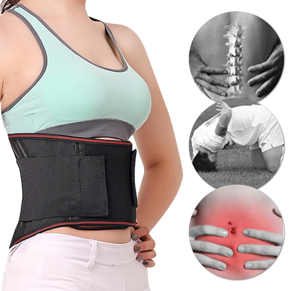 

Lower Back Support Belt Adjustable Self-heating Magnetic Therapy Waist Support Belt Pad Waist Trimmers Protector Belt