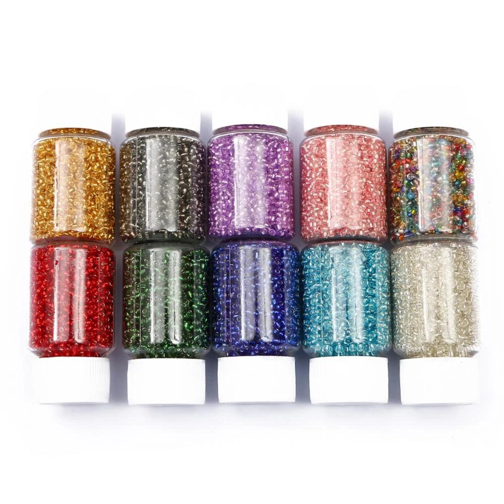 vela Hornear Accor Cuentas de cristal para hacer joyas, bolitas, bolas pequeñas, abalorios para  bisutería, fabricar collares y pulseras, hacer manualidades, crear  accesorios, 2mm, 3000 piezas por botella|cuentas| - AliExpress