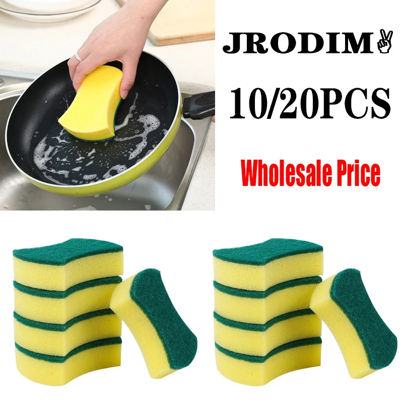 20Pcs Dish Washing Sponge Cleaning Tools Rubbing Emery Washing Pot Kitchen  Rags