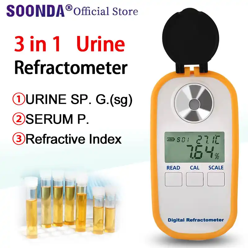 Electronic Digital Urine Refractometer Urine Specific Gravity Meter Serum Protein Detector Tester Urinometer Urine Hydrometer Concentration Meters Aliexpress