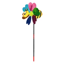 Пластиковый пчелиный штифт ветряной мельницы ветряной Спиннер садовая игрушка вихрегиг цвет случайный садовый декор насекомое 3D наружный газон