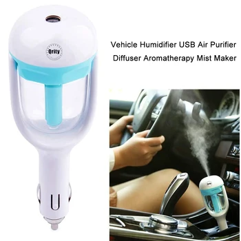 

New 25ML Mini 12V Car Steam Humidifier Air Purifier Aroma Diffuser Essential Oil Mist Diffuser USB Car Humidifier Many Colors