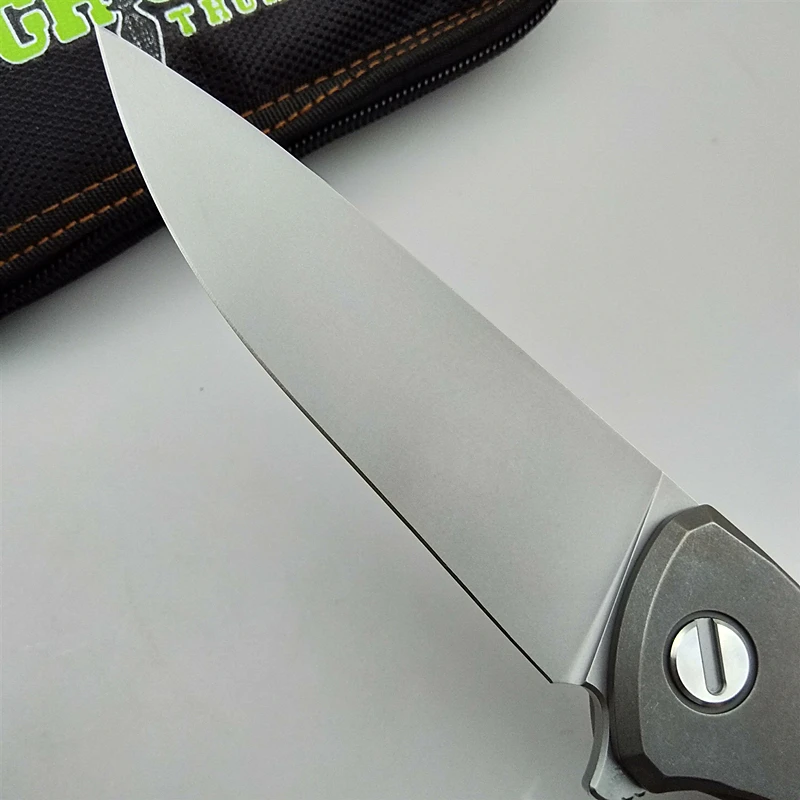 Зеленый шип F95 складной нож D2 Лезвие карманные тактические охотничьи ножи для выживания титана открытый лагерь Фрукты Кухня подарок EDC инструмент