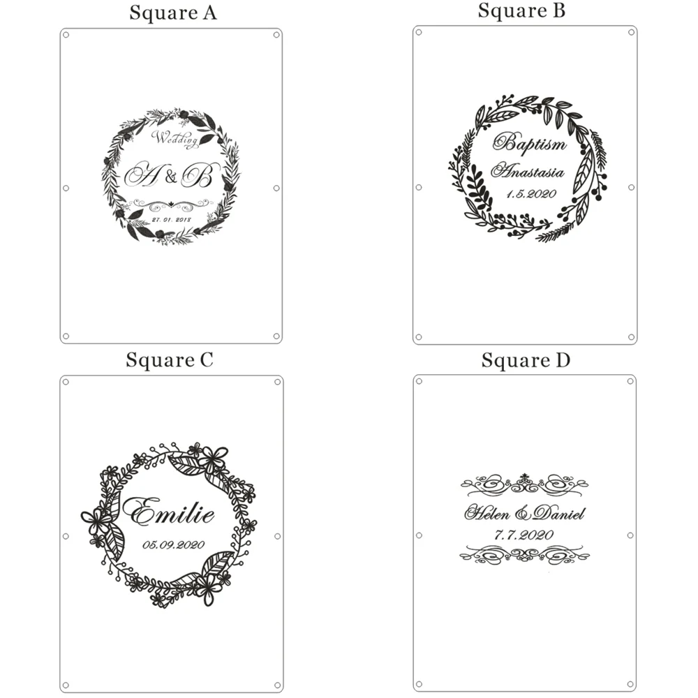 Personalised Wedding Guest Book Rustic Wedding Gift Babyshower Custom Droptop Box Wedding Decoration Alternative Heart GuestBook (8)