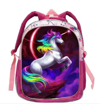 

Pink Fashion Schoolbag Kids 16 inch Pupil Unicorn School bag for Teenager Girls Casual Travel bagpack day pack 2019
