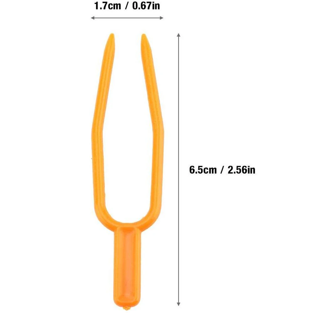 100pcs Garden tools Plastic Quality Plant Clips Stolons fixing fastening Fixture clamp strawberry fork Farming Clip
