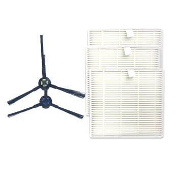 

1 Set Robot Vacuum Cleaner Parts Filter Net + Side Brushes for Chuwi Ilife V8S V80 Robotic Cleaner Replacement Part Filter