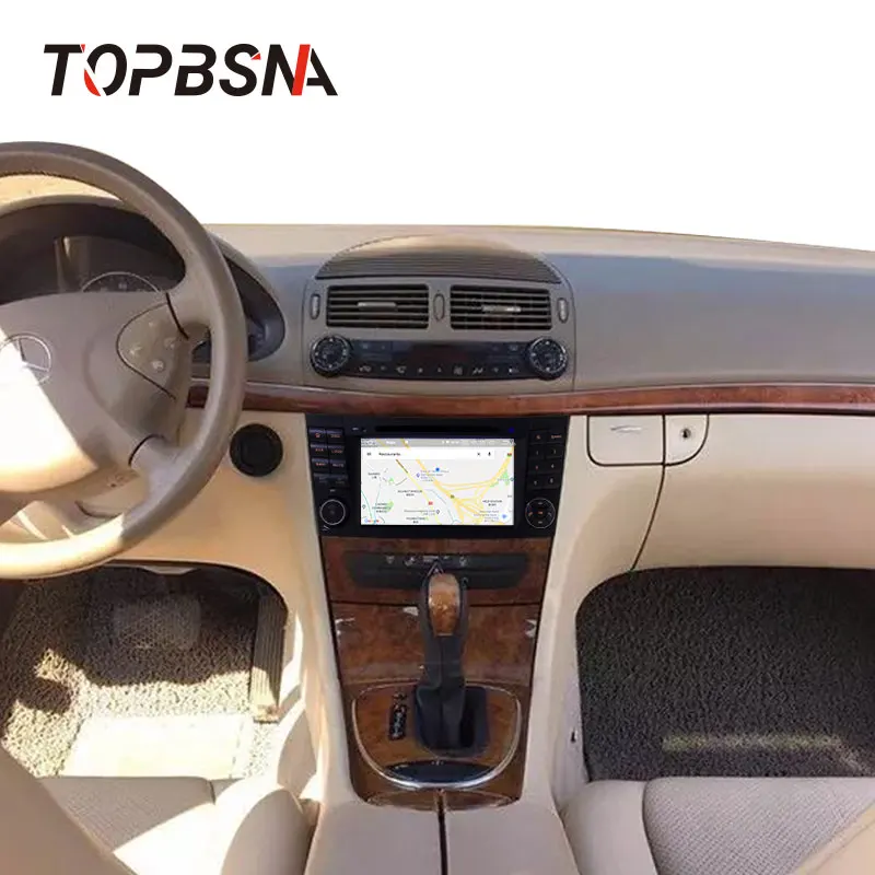 Perfect TOPBSNA Android 9.0 Car DVD Player For Mercedes Benz E-class W211 CLK W209 CLS W219 W463 GPS 2 Din Car Multimedia WIFI Stereo BT 5