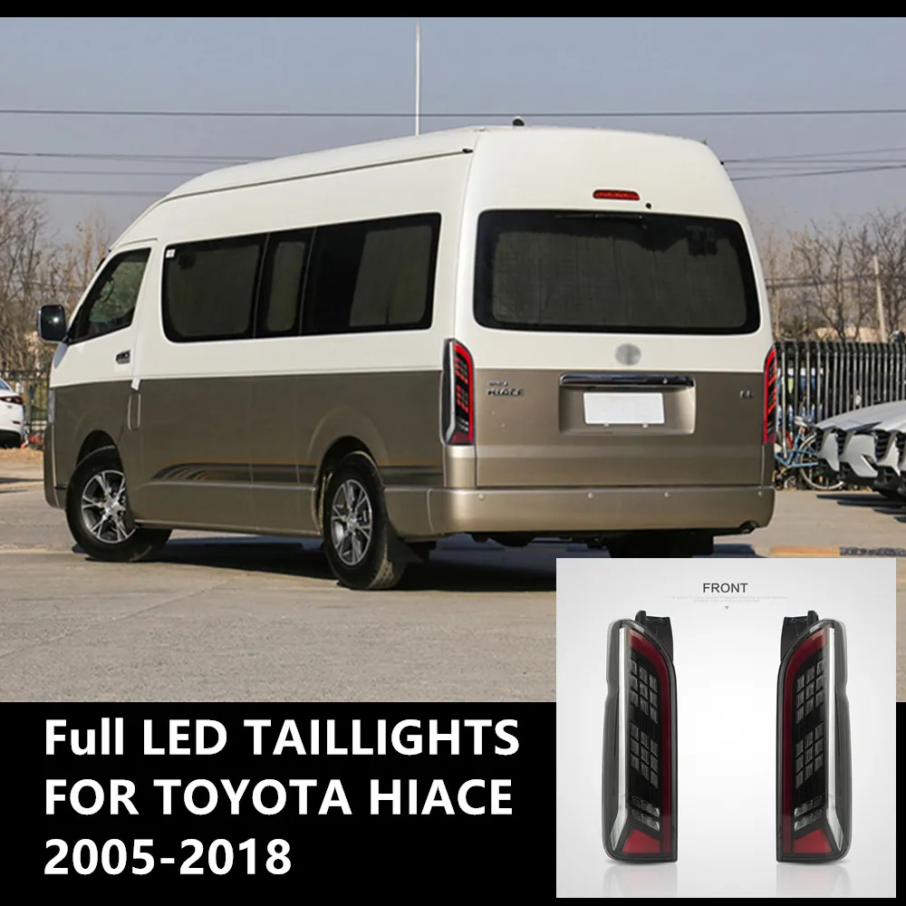 

2 шт. светодиодный Автомобильные светодиодные задние фонари для Toyota Hiace 2005-2018