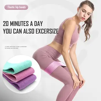 

HiMISS Yoga Resistance Band Wide Fitness Exercise Legs Band Loop For Deep Squats Training Anti Slip Rolling