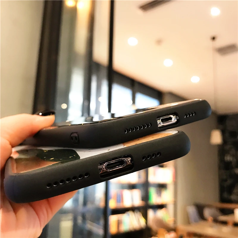 Мраморный чехол для телефона с золотой фольгой для iPhone 11 Pro XS Max XR X 7 8 6 6s Plus, мягкий силиконовый чехол с блестками для iPhone X