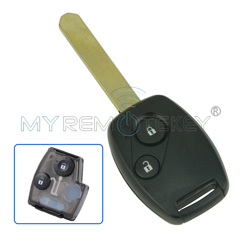 Remtekey 2 Buttons 313.8mhz HON66 OUCG8D-380H-A with ID46 Chip HON66 for Honda Accord Civic Fit key 2003 2004 2005 2006 2007