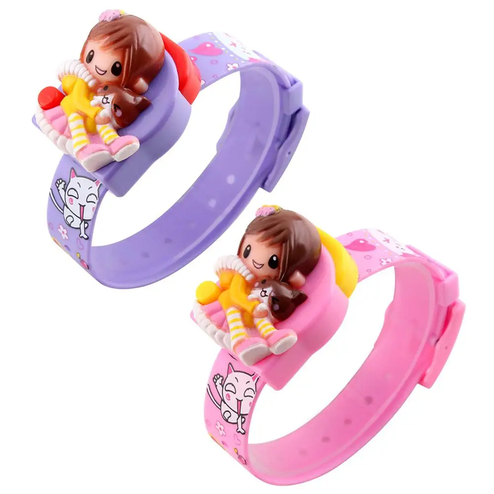 Классные детские электронные часы мультфильм игрушка Принцесса Кошка инновационные часы для детей студентов