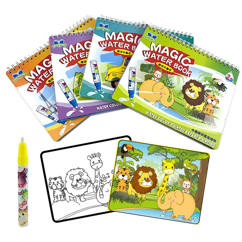 

Factory Direct Selling Children Magic Album of Painting-Repeated Use CHILDREN'S Picture Books Sketch Book Water Painting Water D