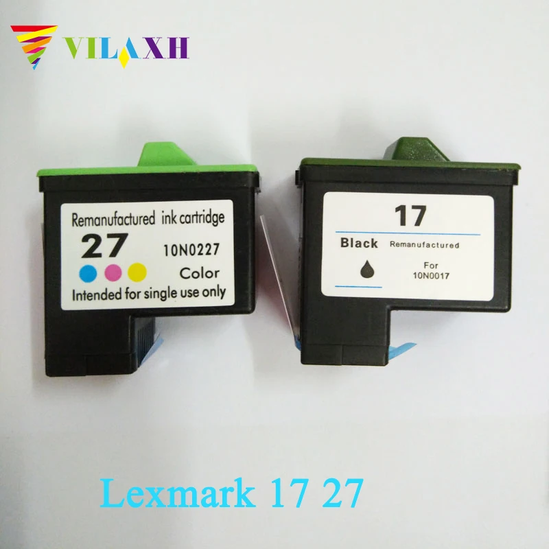 Vilaxh cartucho de tinta para impresora Lexmark 17, 27, X1270, i3, X1100,  X1150, X2250, X75, Z13, Z23, Z34, Z515, Z517|ink cartridge|lexmark  cartridge 17ink cartridges lexmark - AliExpress