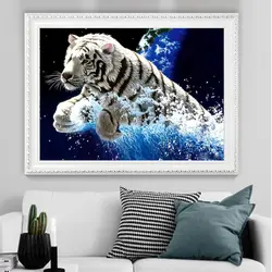5D алмазная живопись животные Тигры DIY Вышивка узоры для вышивки полный круглый стразы украшение дома