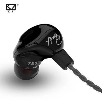 

KZ ZS3 1DD Dynamic Earphones In Ear Audio Monitors noise canceling HiFi Music Sports Earbuds With Microphone headset headphone