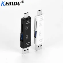 Kebidu все в 1 USB 3,1 OTG кард-ридер SD TF Micro SD кард-ридер type C USB C Micro USB поддержка памяти Mac10 Win7/8/XP/vista
