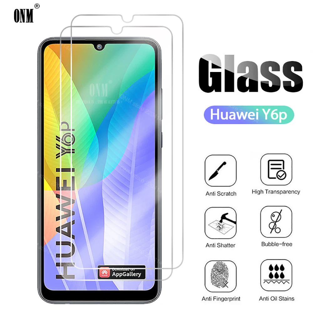 3 шт Y6P закаленное стекло для Huawei Y6p Защита экрана 6 Защитная стеклянная пленка |