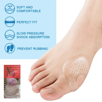 

4pcs Toe Protector U-Shaped Gel Callus Pads Waterproof Foot Corn Protector Sticker Reduce Rubbing Reusable Callus Cushions