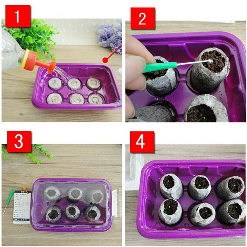 10pcs 30mm Professional Jiffy Peat Pellets Seedling Soil Block In Blocks Seed Starting Plugs Pallet