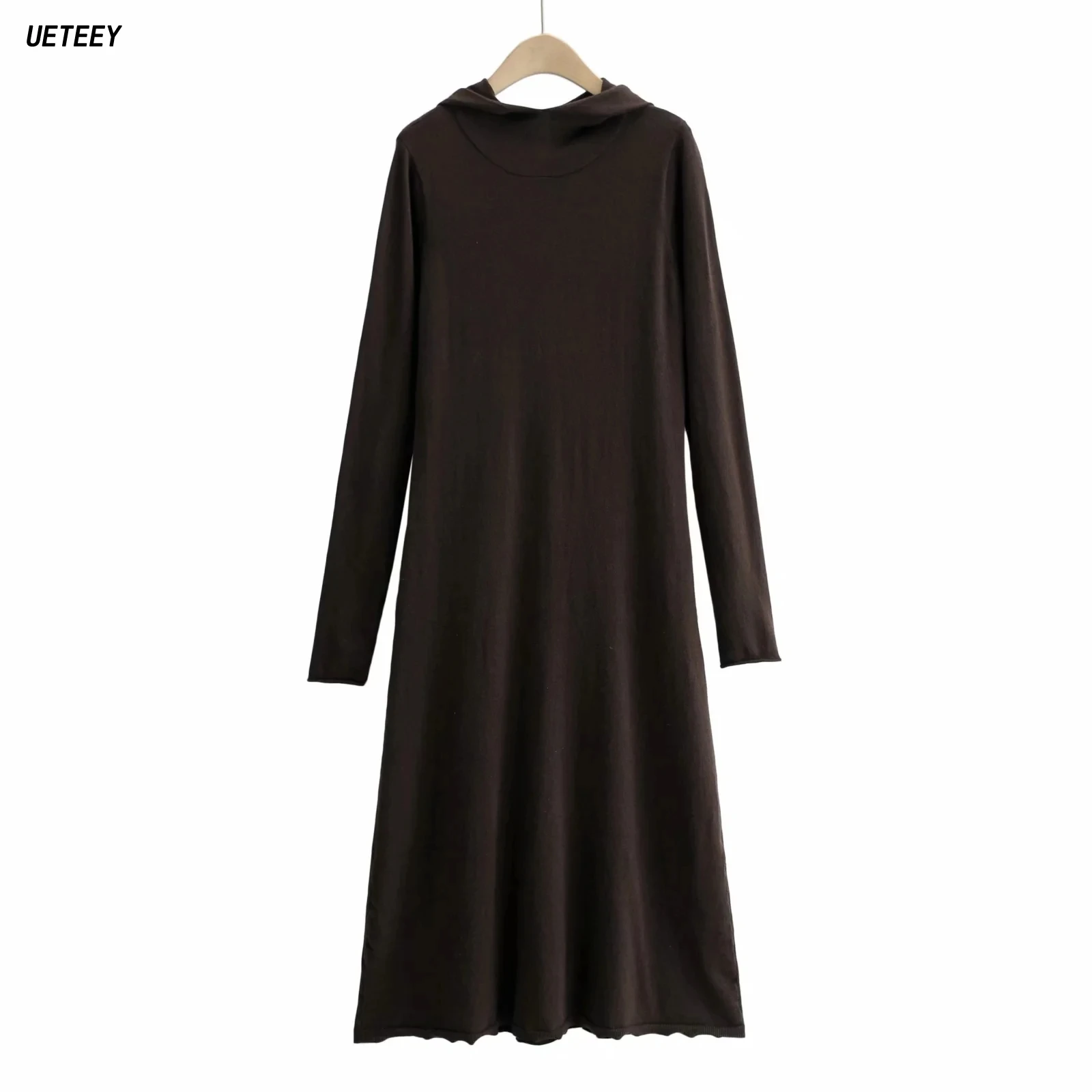 

2020 Autumn Womens Hoodies Sweater Dresses Skinny High Waist Long Sleeve Dress Female Knitted Robe Pullover Hoody Jumper Vestido