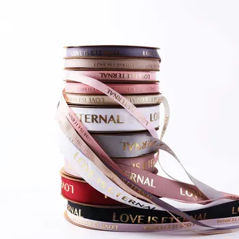 

Ribbon English Tape Flower Gift Packaging Material DIY Bouquet Tie Flower Shop Supplies Wholesale