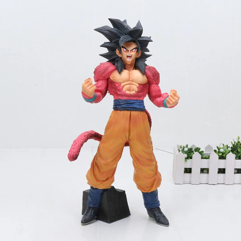 32 см Dragon Ball GT Super Saiyan 4 Сон Гоку Супер мастер звезды кусок SMSP SS4 ПВХ фигурка игрушки Dragon Ball Z фигурка - Цвет: red opp bag