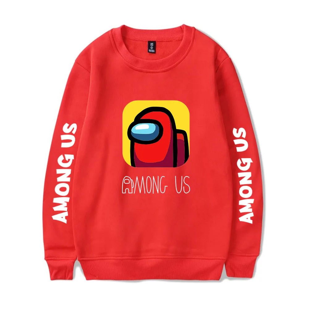 

Among Us 2D printed round neck hip-hop trend loose women's sweater anime game jacket