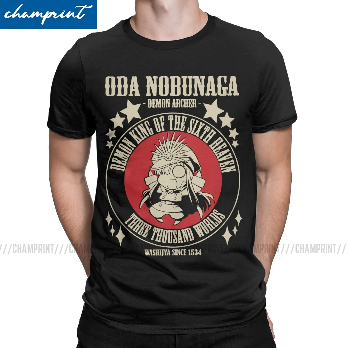 

Oda Nobunaga Demon Archer T Shirt Fate Stay Night Fgo anime graphics Leisure Short Sleeve Crew Neck Tee Shirt Unique T-Shirts