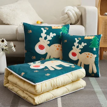 

Pillow Quilt Dual-Use Ins Wind Living Room Sofa Cushion Office Nap Pillow Blanket Bedside Car Pillow Cushions Pillows