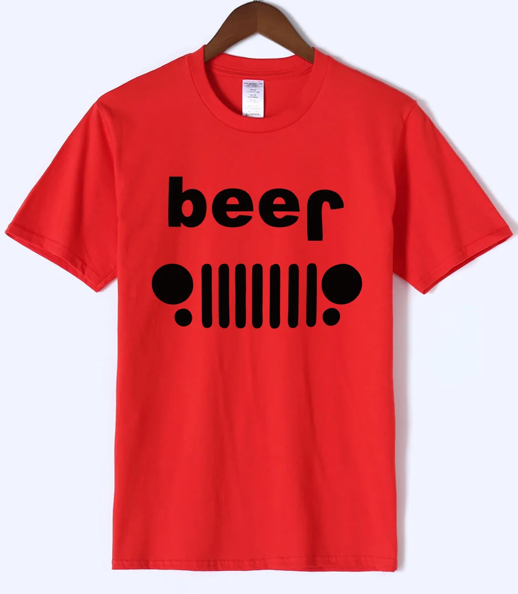 

New Adult Beer Off Roading Funny Drinking T-Shirt Men 2020 Summer Fitness Mens T Shirts Hot Sale High Quality Cotton Men's Tops