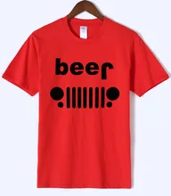 New Adult Beer Off Roading Funny Drinking T-Shirt Men 2020 Summer Fitness Mens T Shirts Hot Sale High Quality Cotton Men's Tops