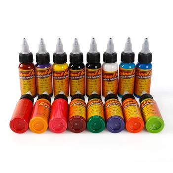 

25 botellas de 30 ml/botella de tinta para tatuaje Set de pigmentos artísticos de maquillaje 25 uds Lápiz Delineador de ojos tat