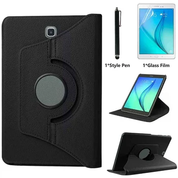 

Case for Samsung Galaxy Tab A 8.0 2015 360 Rotating Cover Tablet SM-T350 SM-T351 SM-T355 Filp Leather Stand Case With Pen+Film