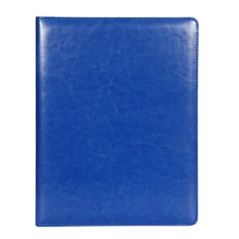 Blue with calculator А4 буфер обмена Многофункциональный наполнение продуктов папка для документов школьный органайзер для офисных принадлежностей кожаный портфель - Цвет: Blue with calculator