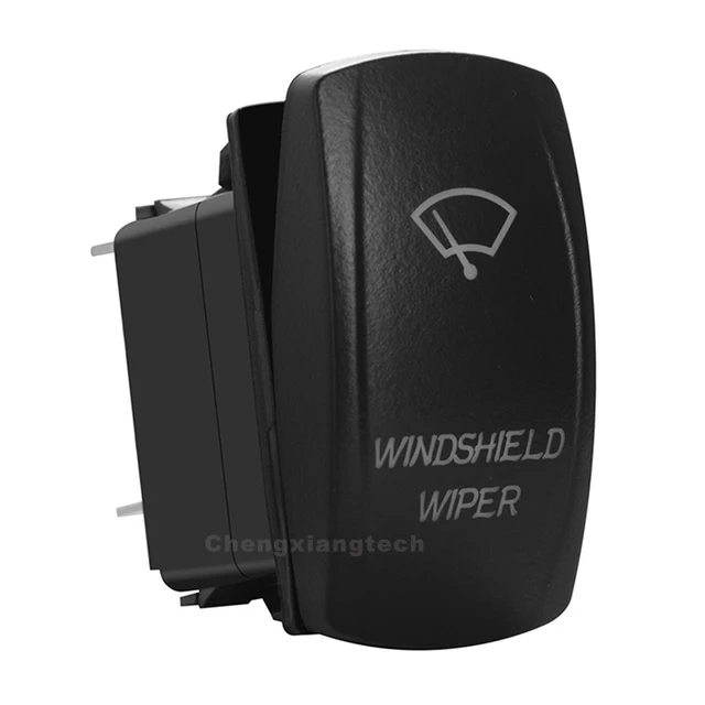 12V 7 핀 DPDT 블루 Led On Off On 앞 유리 와이퍼 로커 토글 스위치