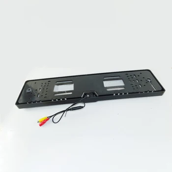 

EU European License Plate Frame Car Rear View Camera Waterproof Night Vision Reverse Backup Camera 4 LED light