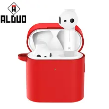 Силиконовый чехол для Xiaomi Airdots Pro 2 Беспроводная bluetooth-гарнитура защитный чехол с карабином rotection чехол для Air 2