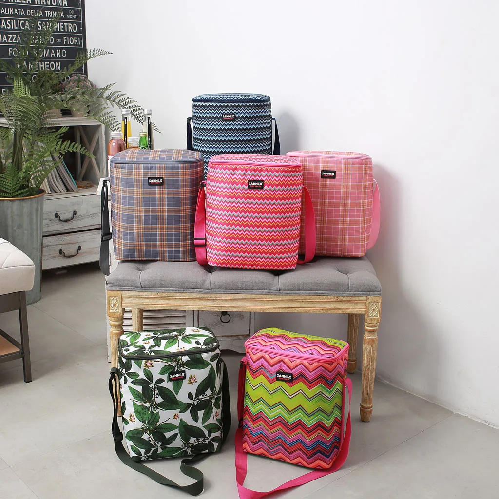 

Portable Lunch Bag New Thermal Insulated Lunch Box Cooler Handbag Bento Pouch Dinner Container School Storage Shoulder Bags