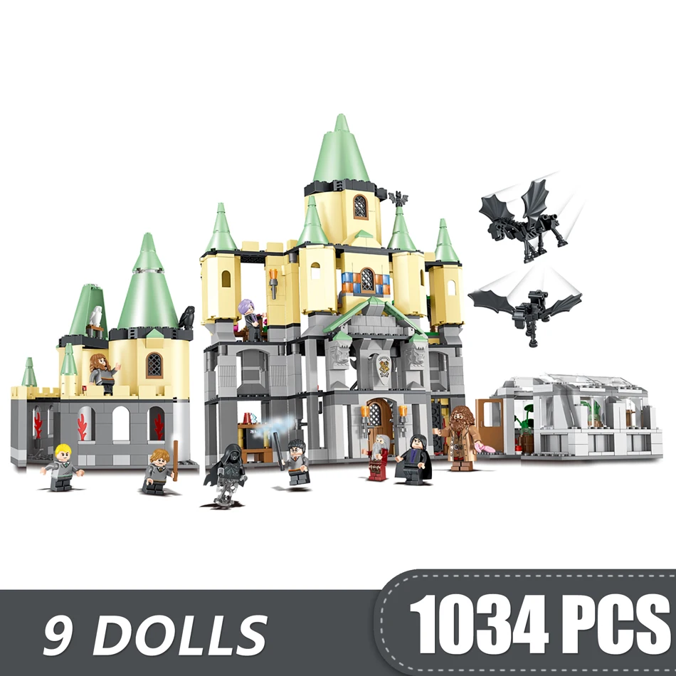 

1034PCS Small Building Blocks Compatible with Legoe Harri Castle Toys for Children Girls Boys Gift DIY