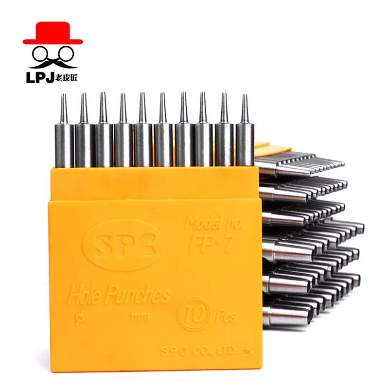 

SPC round Punch Leather Belt Puncher Maker round Punch Belt Only Punching Pin 1-25 Mm round Hole
