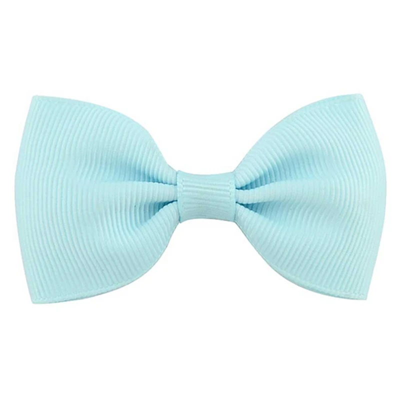 20pcs/Pack Mixed Color Baby Girls Hair Accessories Bow Hair Clips Candy Color Grosgrain Ribbon Bowknot Hairpins