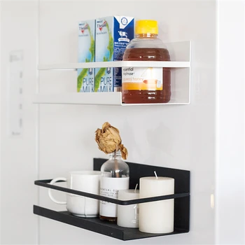 

Kitchen Refrigerator Rack Magnetic Multi-function decorative Rack Punch-free Kitchen bathroom Refrigerator Rack Storage shelf