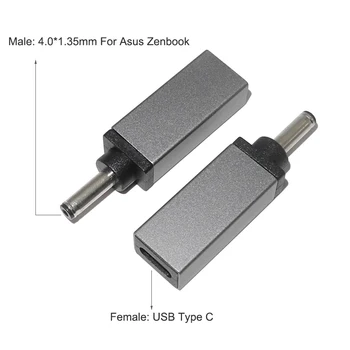 

USB Type C Power Adapter Connector Laptop for Asus Zenbook UX21A UX31A UX32A UX32V UX32VD USB C to 4.0x1.35mm Dc Jack Cable