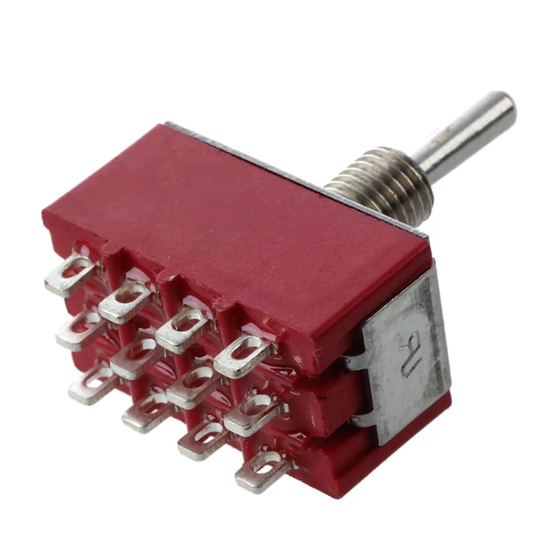 2 шт. AC 250V 2A 120V 5A 12 Pin 4PDT Переключатель ВКЛ/вкл