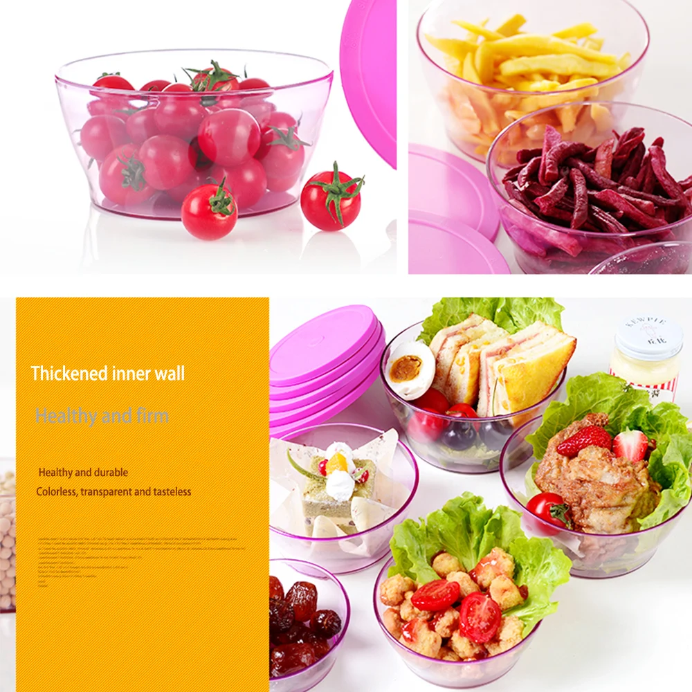 Pyrex контейнер для пищевых продуктов просто хранить стеклянный прямоугольный и круглый контейнер для продуктов Набор холодильник коробка для хранения 5 шт./компл. BPA-free