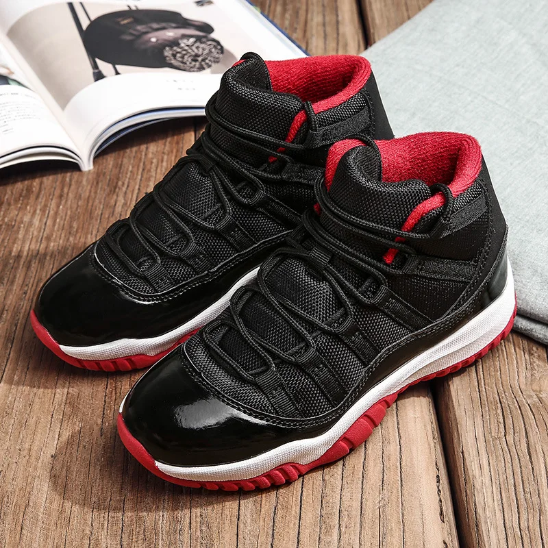 black and red shoes Обувь для родителей; Баскетбольная обувь; кроссовки; обувь для отдыха; код - Цвет: black and red shoes