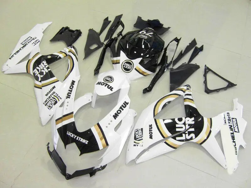 

New TOP (Injection molding) ABS Fairing Kits Fit For Suzuki GSX-R600 GSX-R750 K8 2008 2009 2010 Fairings set lucky stickers